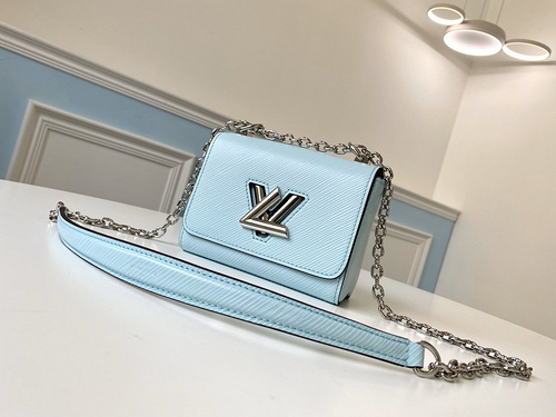 LV bag M56372 Light blue mini Twist mini handbag-99e88e1b